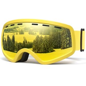 Kids Yellow Ski Goggles New In Box